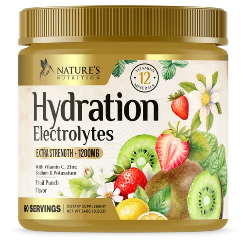 Hydration Electrolytes Design Needed for Nature's Nutrition Design by UnderTheSea™