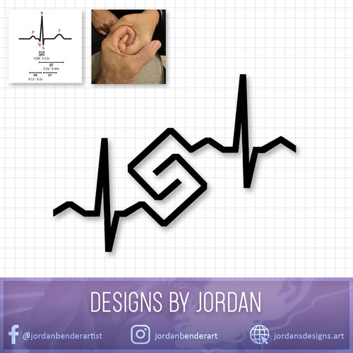 Tattoo of interlocked hands - symbolic of connection Design by Jordan Bender