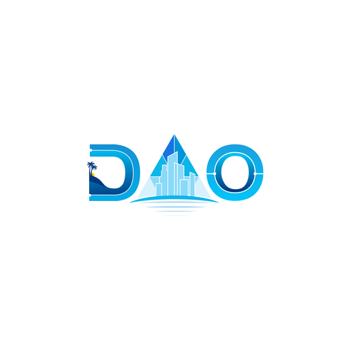 Logo — island DAO — let's buy an island — Ethereum blockchain Réalisé par journeydsgn