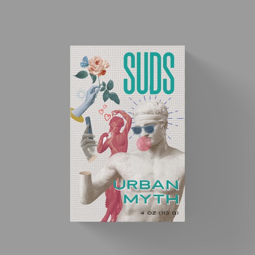 SUDS™ Bar Soap Packaging with Custom Illustrations - 5 Box Series Design by kex_