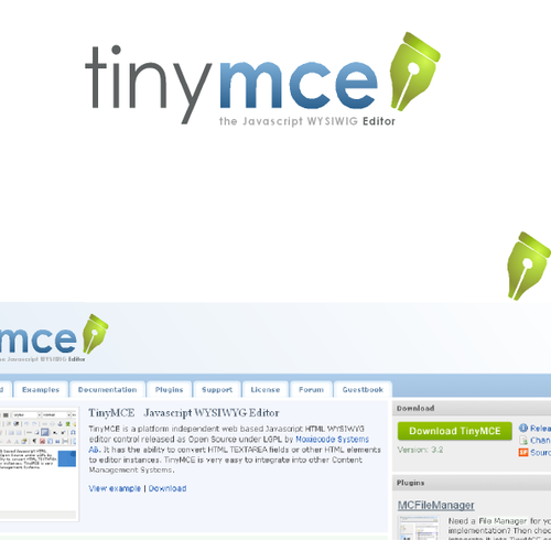 Logo for TinyMCE Website Réalisé par AL.design