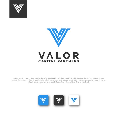 Valor Capital Partners design competition Design by KHAN GRAPHICS ™