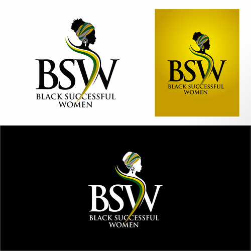 Upscale logo for the successful Black woman who wants to level up personally and professionally Design réalisé par KiKy Dsign