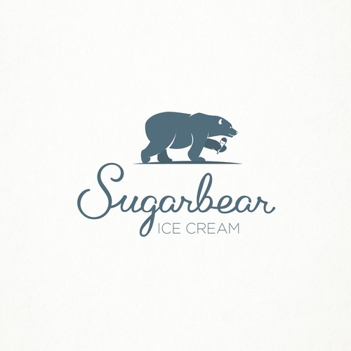 Create a vintage, monochromatic bear logo for Sugarbear Ice Cream! Design by BarryG