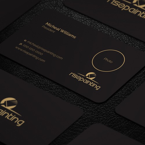 Black and Gold Business Card Design Contest! | Business card contest