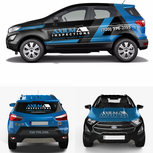 Partial Wrap For Black 2020 Ford EcoSport Design by Bogi_Graphics