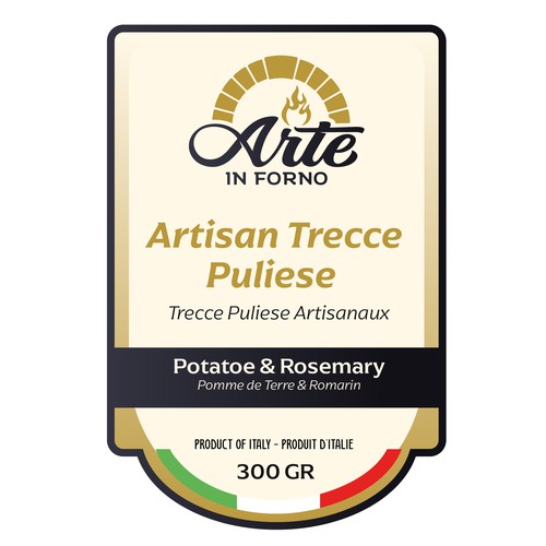 New Lable for Breadsticks! Design by SRGrafica