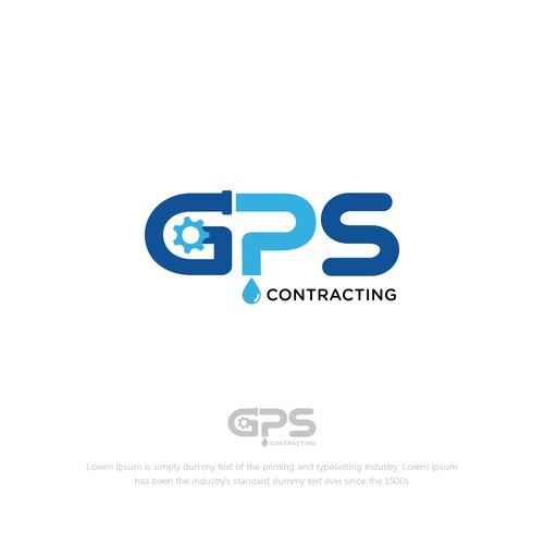 GPS Logo-Sewer and Water Contractor Design by Ikonia-studio