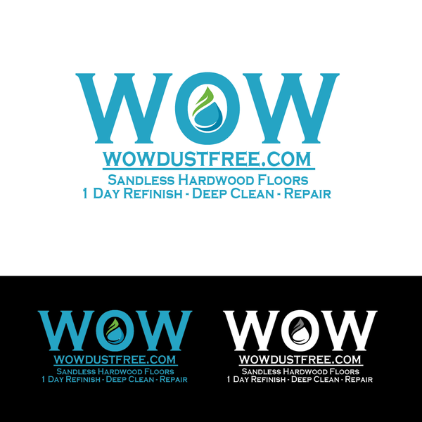 Design by CroArtDesign titled "WOWDustFree.com  looking for fun, creative, engaging logo... very responsive... Thank you"