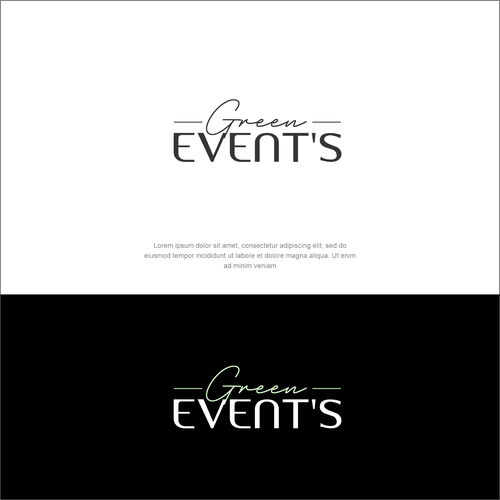 GREEN EVENT'S need his logo Design by Elesense