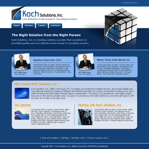 $500.00 Website template (Design only) Design by Shearyadi