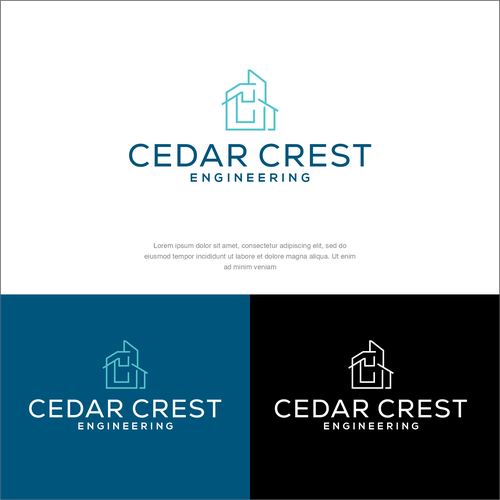 Design a Modern layered logo for a civil engineering company Design by Elesense
