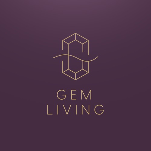 Geometrical, minimalist, modern brand design for Gem Living Design by Jefry | evorge®