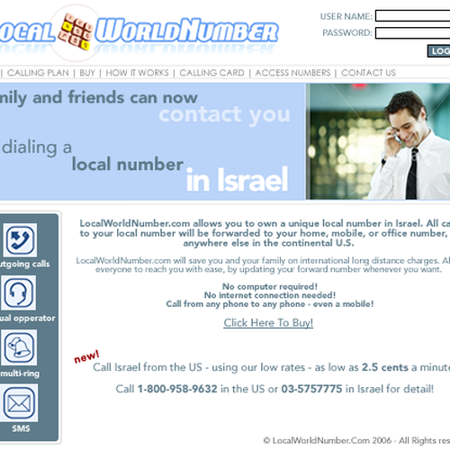 LocalWorldNumber.Com Site Design Contest デザイン by vkw91