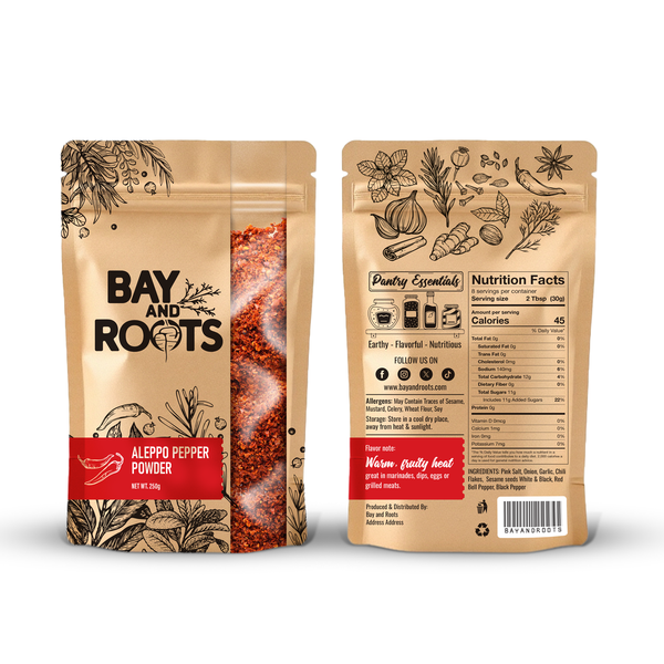 Artisan Spice Kraft Pouch Packaging Design