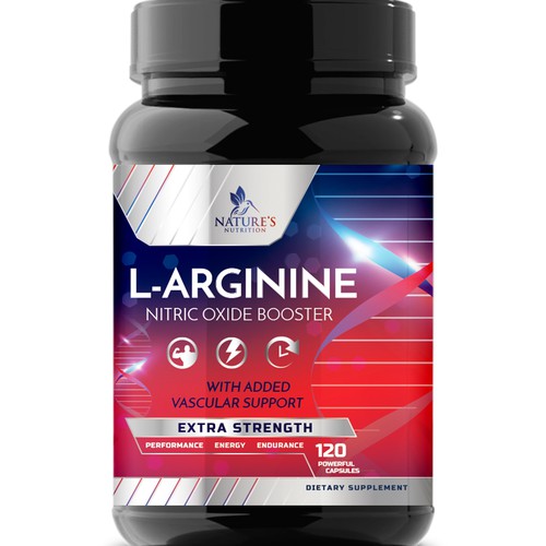 Powerful L-Arginine Capsules Design Needed for Nature's Nutrition Design réalisé par Wfemme