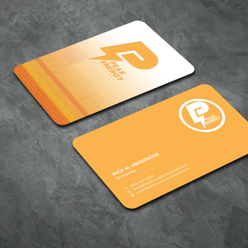 Modern Business Card Design for Electric Energy and Solar Company Design by Fytch