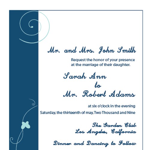 Letterpress Wedding Invitations Design por Miishti