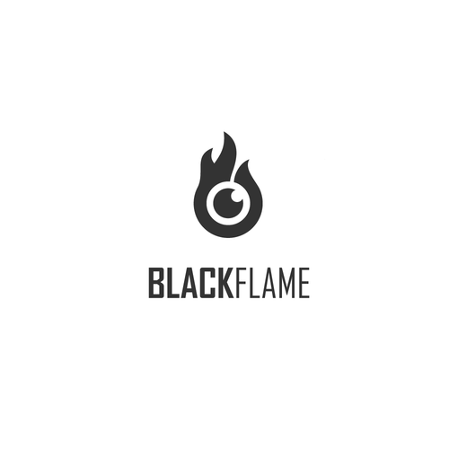 Cool, masculine Logo for company name „Black Flame” Design by Shadsign