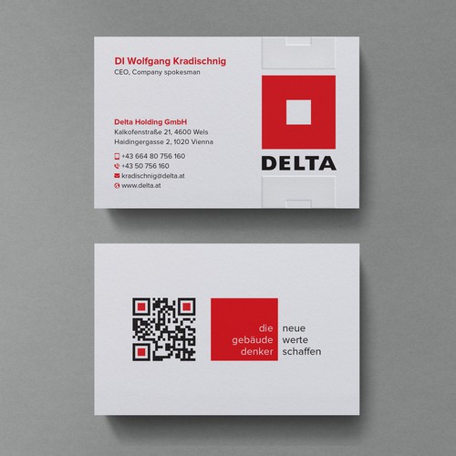 DELTA Business Card Relaunch Design by Birendra Chandra Das