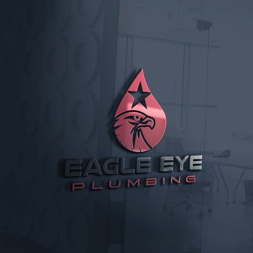 Eye catching and very marketable logo for plumbing company. The company name is Eagle Eye Plumbing Design by Nana445