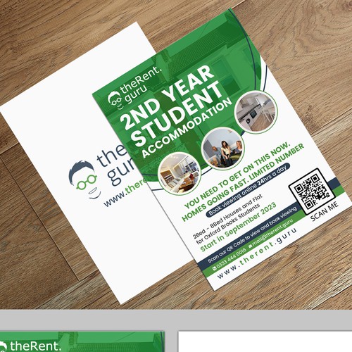 A5 Student Accommodation Flyer Design by PAPRI802030