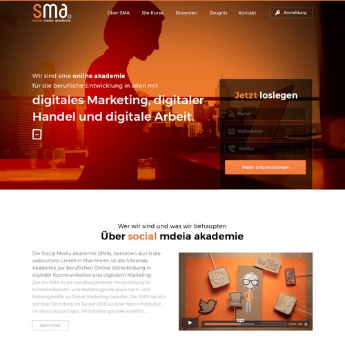 Web page design contest entry by Alfan Tech