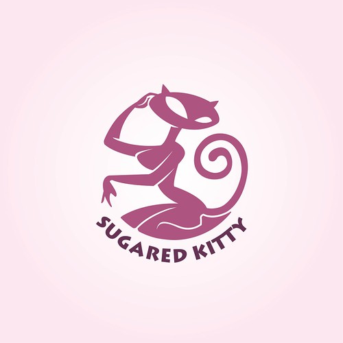 Design a SEXY kitty logo for a women's hair removal salon - Sugared Kitty - Studio Design by Vectorio®