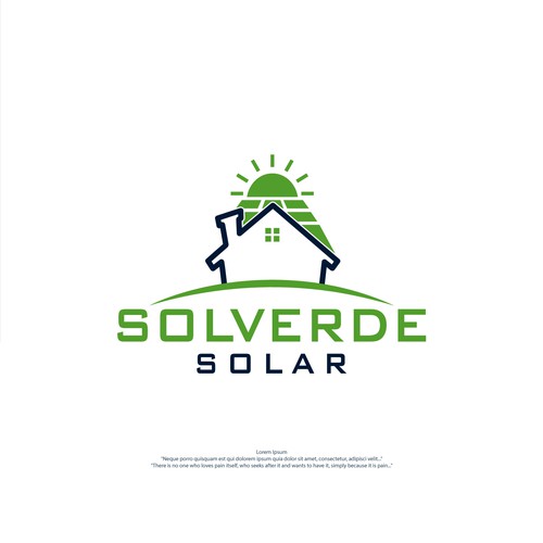 Clean logo for solar company Design by Sam_Designx