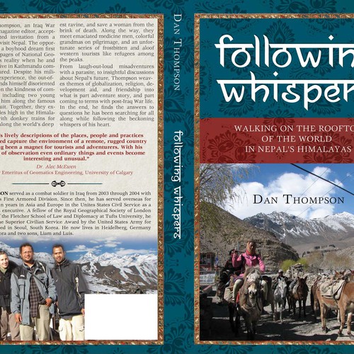 Design an exotic,  Nepal-themed travel book cover  デザイン by LilaM