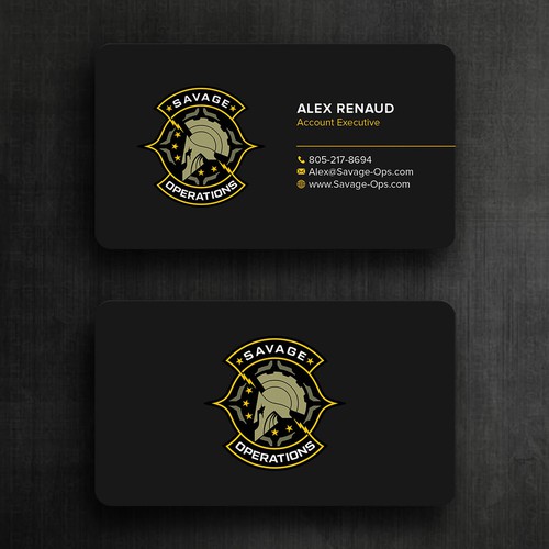 Business Card & Letterhead for Armed Security Agency Design by Felix SH