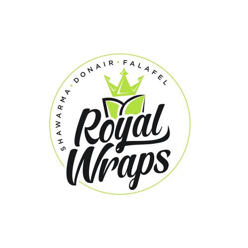 Logo for a fast food restaurant specializing in wraps. Diseño de Bravy Art