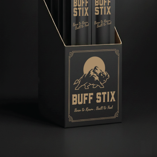 Buff Stix...Lean, Delicious, Buffalo Strong. Design by EkaroBe