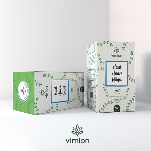 Packaging design for a German brand of high-quality food supplements Design by Francesca Macri