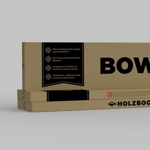 Create an unique craft / corrugated paper box packaging design for our new brand BOWRILLA® Design by Fajar Juliandri