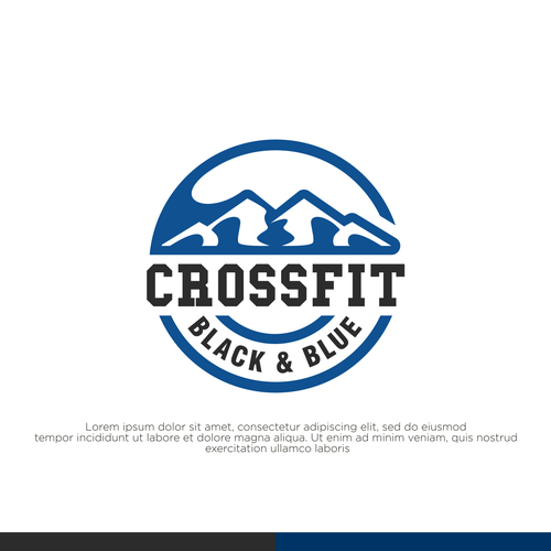 CrossFit Black & Blue -logo design Design by sriredjeki