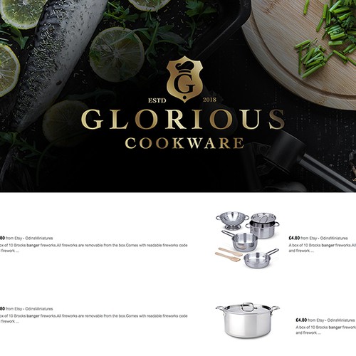Luxury Cooking Logo and Icon Design by La Maison Des Lena