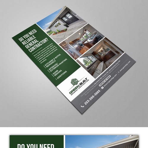 Flyer for General Contracting Company Réalisé par Besties