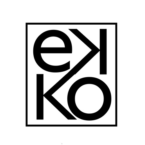 SIMPLE LOGO - ekko Letters then dm after Design by Digital Flame