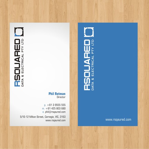 Help RSQUARED DATA & ELECTRICAL PTY LTD with a new stationery Design von malih