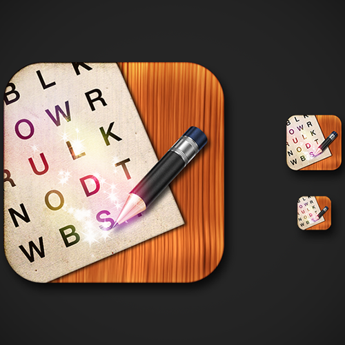 iOS Icon: LDS Word Search game Design by OKT8