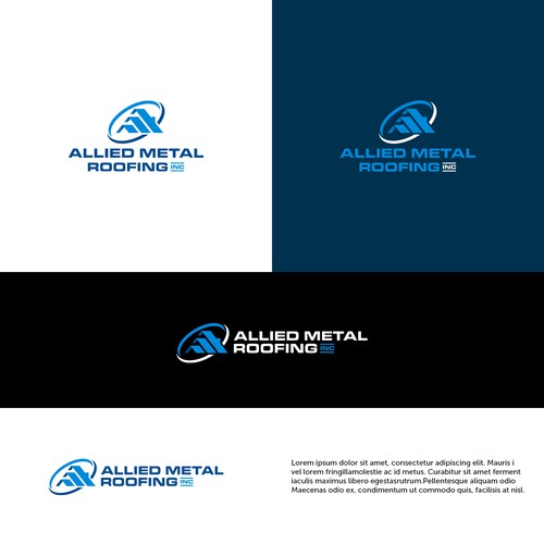 Allied Metal  Roofing logo Design by Ekyrt