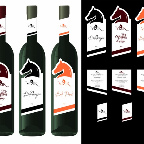 Bottle label design for wine cellar Vizir Design von Lela Zukic