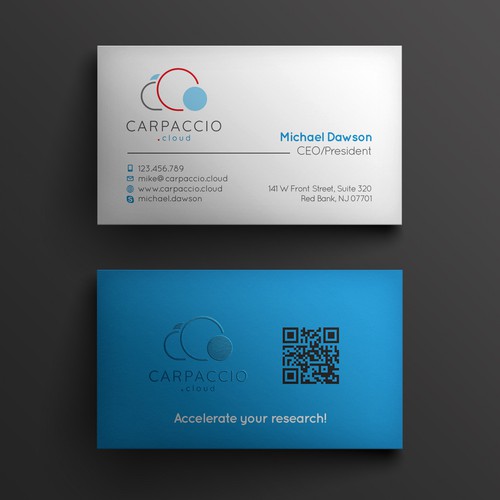 Give more muscle to research with graphic ID for CARPACCIO.cloud Design by kendhie