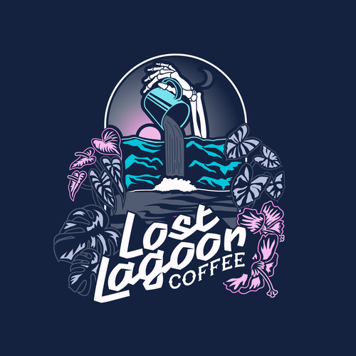 Vibey Coffee Logo for the Tiki Crowd Design by gothlux