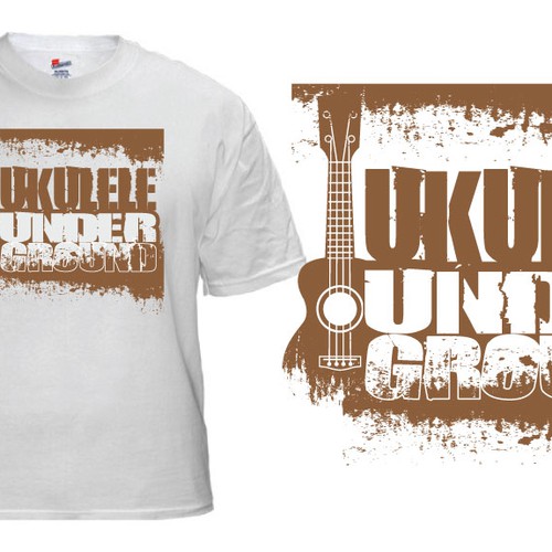 T-Shirt Design for the New Generation of Ukulele Players Diseño de kirana