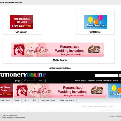 Banner Set for Stationery Online Ontwerp door ImpressiveWork