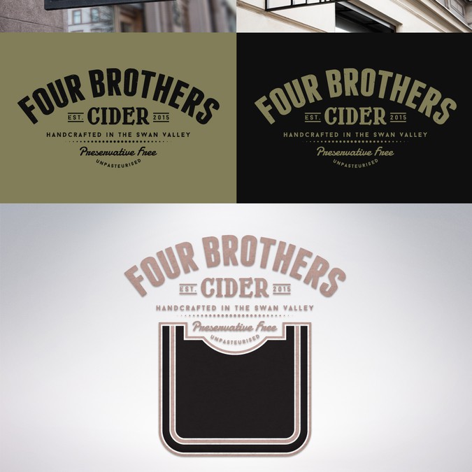 Create a captivating fresh logo for Four Brothers Cider! Logo design
