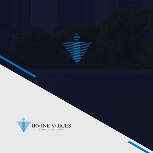 Irvine Voices - Homes for Jobs Logo Réalisé par brancut_yuk