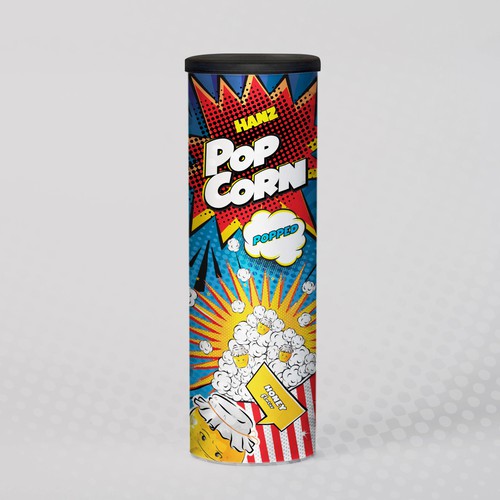 Diseño de Premium Quality Popped Pop Corn Packaging de Dimario Moretti